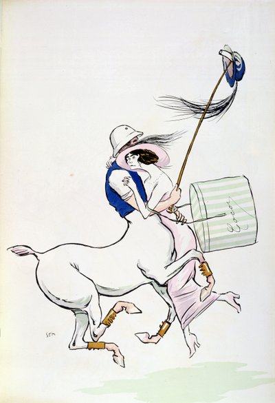 Tangoville sur Mer, Caricature of Coco Chanel Dancing with Arthur 